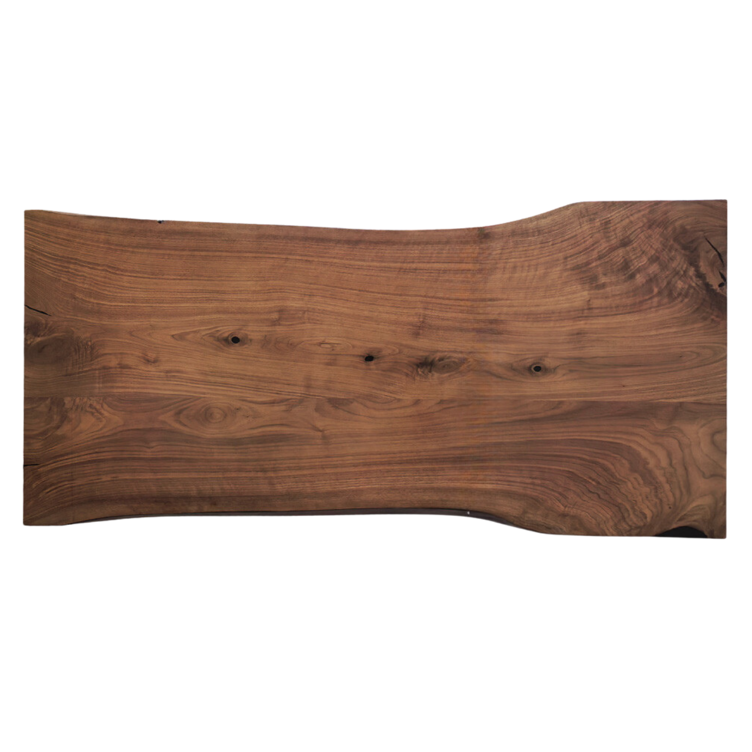 Premium Black Walnut Solid Wood Natural Edge Dining Table – Handcrafted Large Board for Rustic & Modern Home Decor – Perfect for Family Gatherings & Dinner Parties