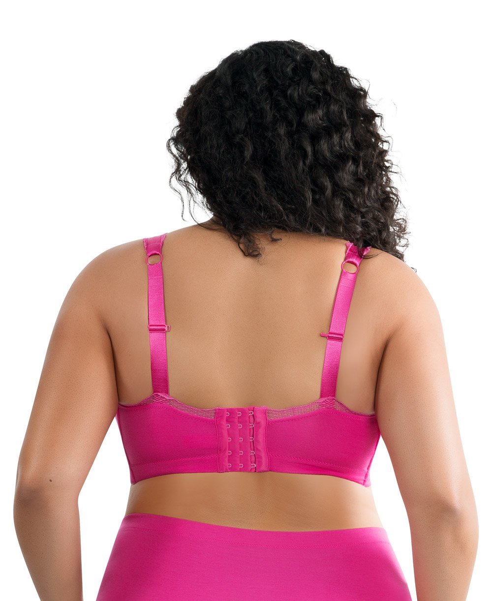 Parfait Dalis Wire Free Bralette - Comfortable Seamless Wireless Bra for Women, Bright Pink | Perfect for Yoga, Lounge & Everyday Wear