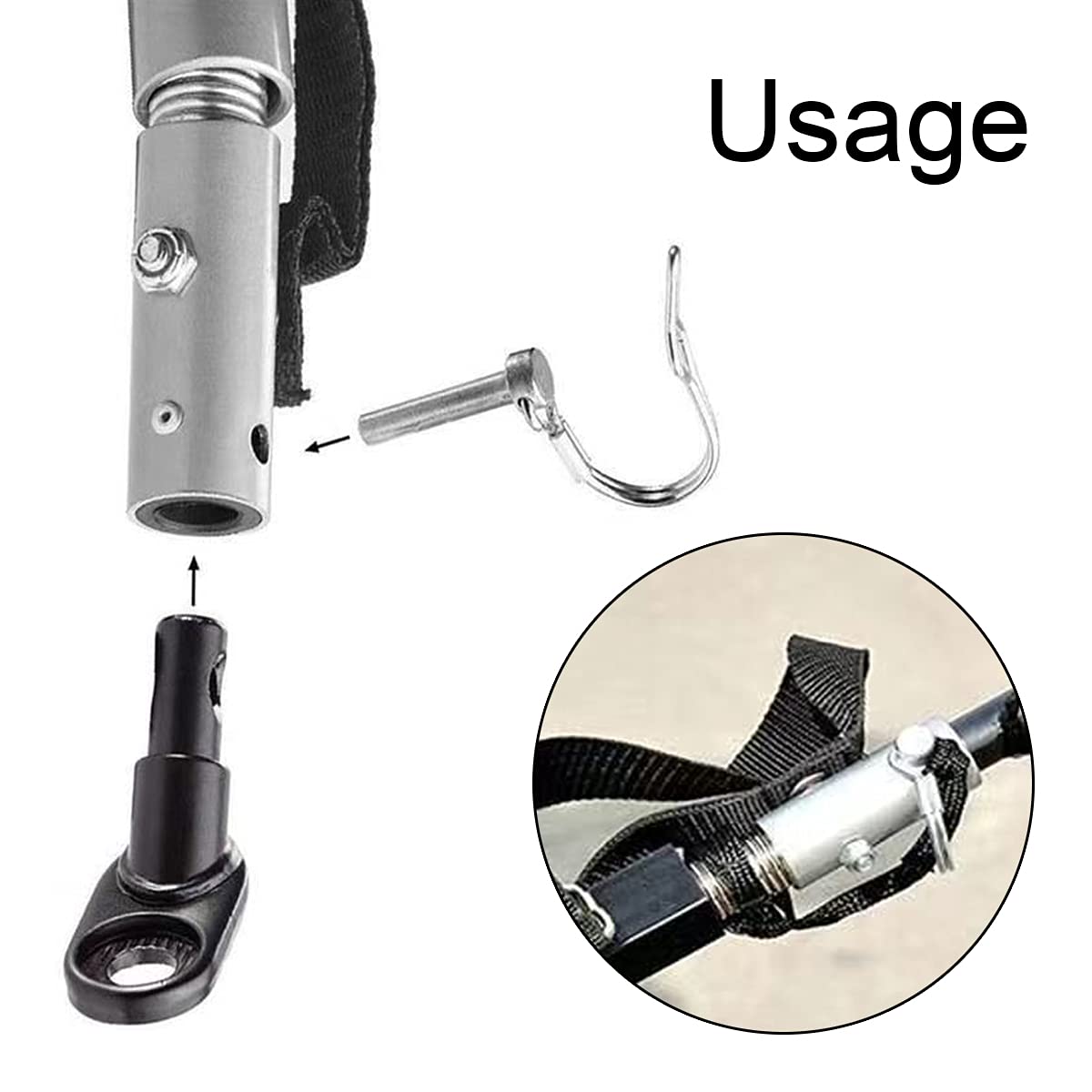 **Universal Bike Trailer Coupler - Heavy Duty Hitch Adapter for Kids, Child, Pet & Cargo Bike Trailers - Cycling Accessories for Family Rides & Outdoor Adventures**