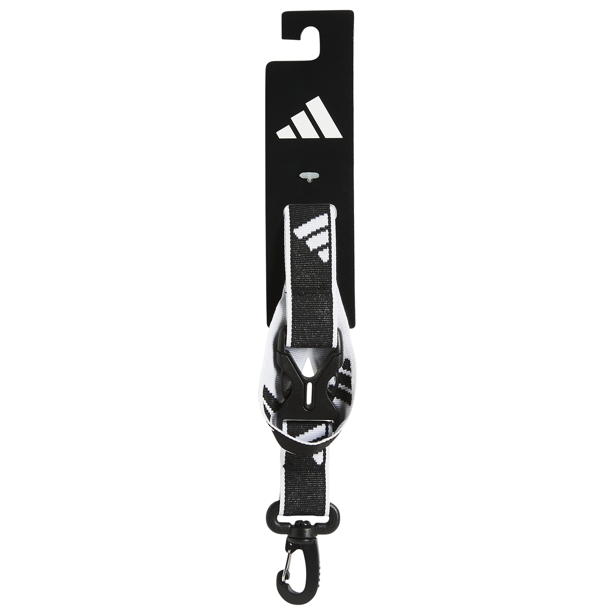 Adidas Interval 2.0 Adjustable Nylon Lanyard with Metal Hook - Perfect for ID Badges, Keys & Event Passes at Work, School or Conventions