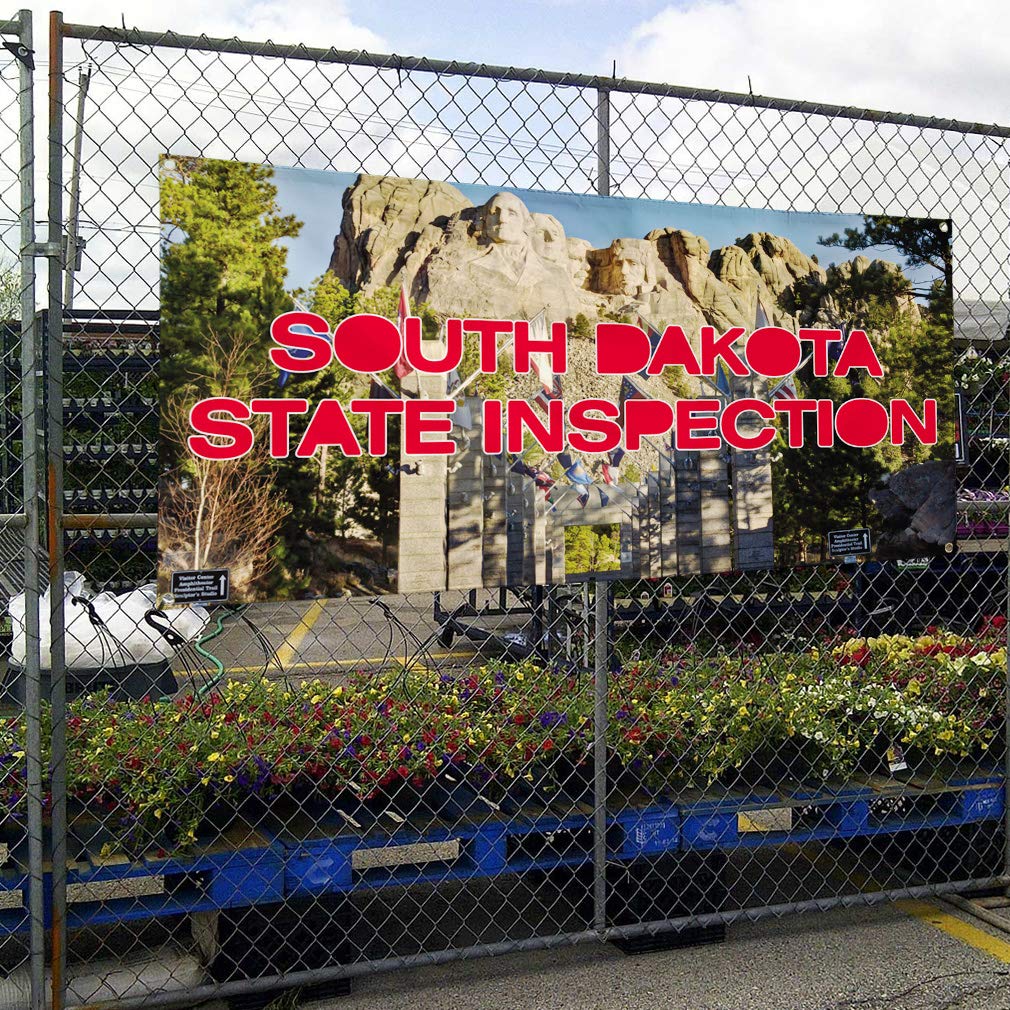 Vinyl Banner - 60x144 Inches, Weatherproof & Durable with 10 Grommets - Perfect for South Dakota State Inspections, Business Advertising & Outdoor Yard Signs - Great for Construction Sites, Car Dealerships & Industrial Facilities