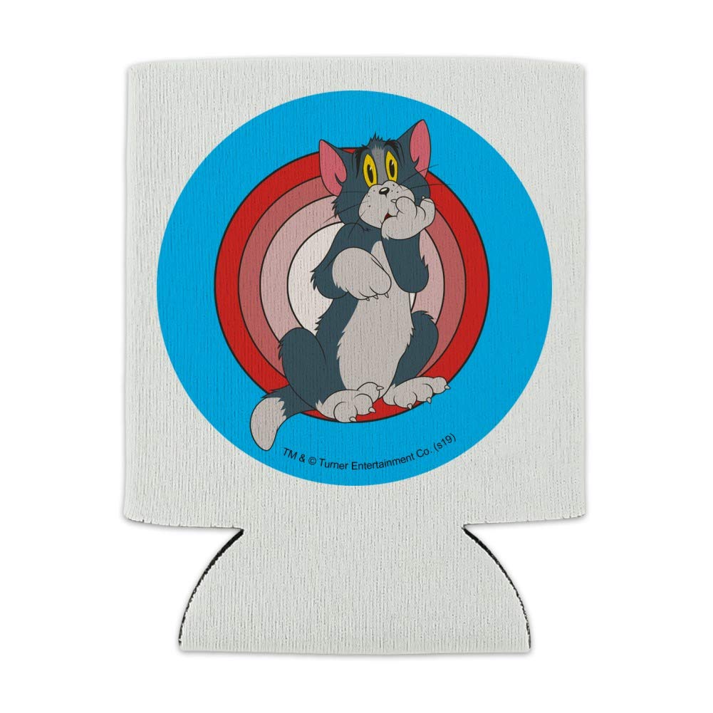 Tom and Jerry Tom Character Can Cooler - Insulated Collapsible Drink Sleeve for Beer, Soda & Beverages - Perfect for Parties, BBQs & Outdoor Activities