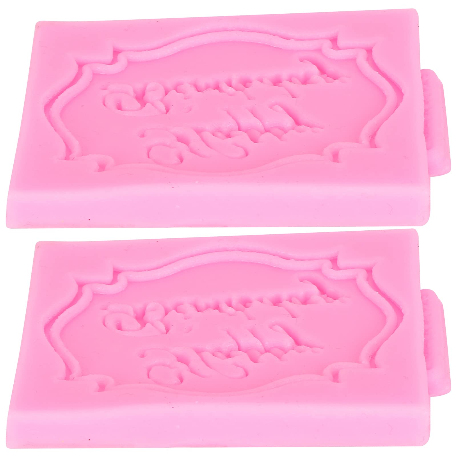 2PCS Happy Birthday Alphabet Silicone Molds for Cake Decorating - Resin Letter Molds, Fondant Molds, Chocolate Molds & Cake Border Molds - Perfect for Birthday Cakes, Cupcakes, and DIY Desserts