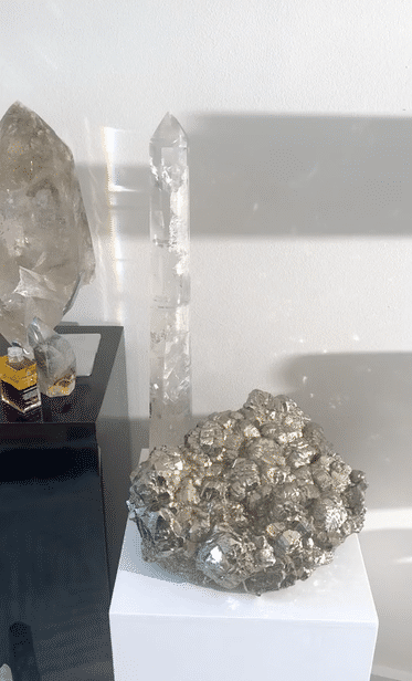 44lb Natural Pyrite Cluster - Large Raw Pyrite Specimen for Mineral Collectors & Home Decor | Perfect for Display, Healing Crystals & Feng Shui Decorations