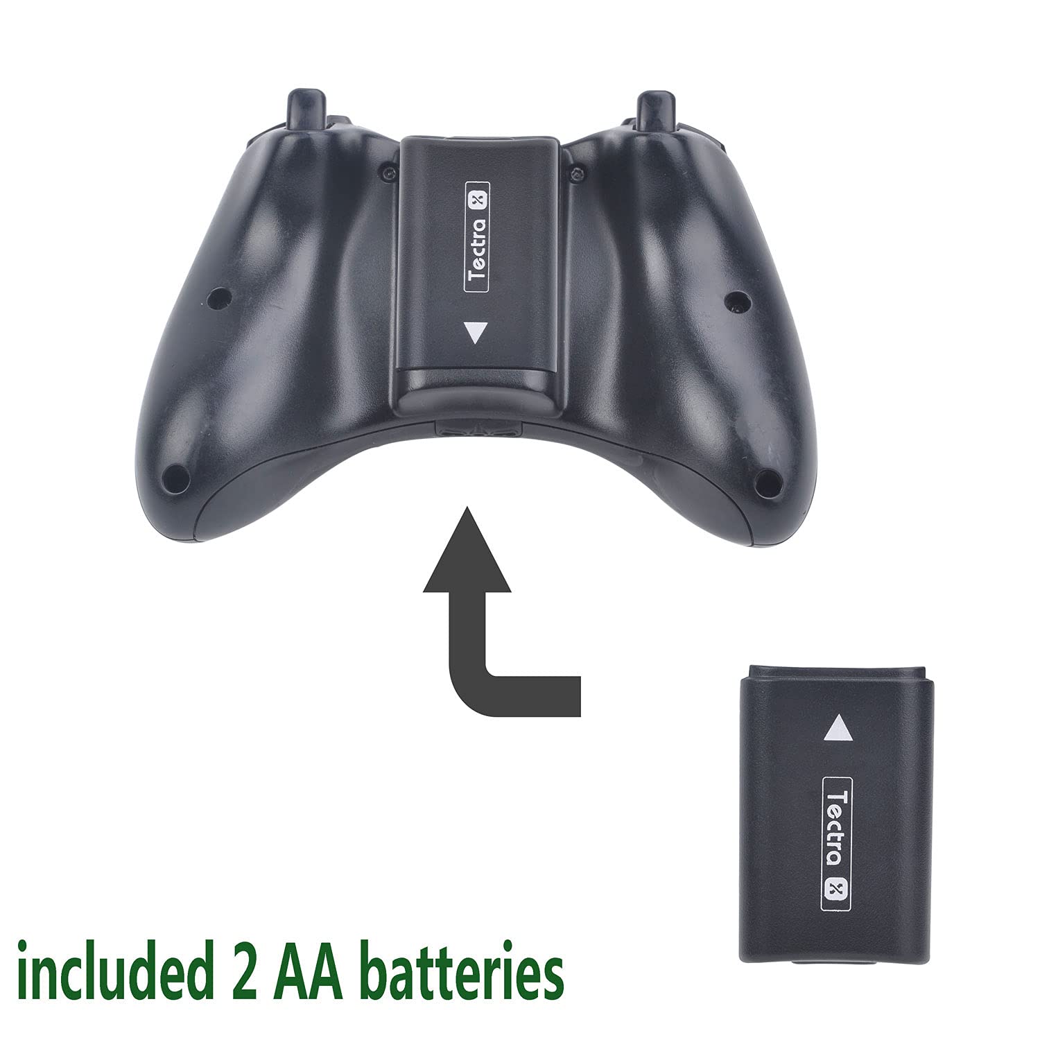 Tectra 4-Pack AA Ni-MH Rechargeable Battery Pack with LCD Charger & Battery Covers for Xbox 360 Wireless Controller - Long-Lasting Power for Gaming Sessions, Perfect Replacement Batteries for Xbox 360 Controllers