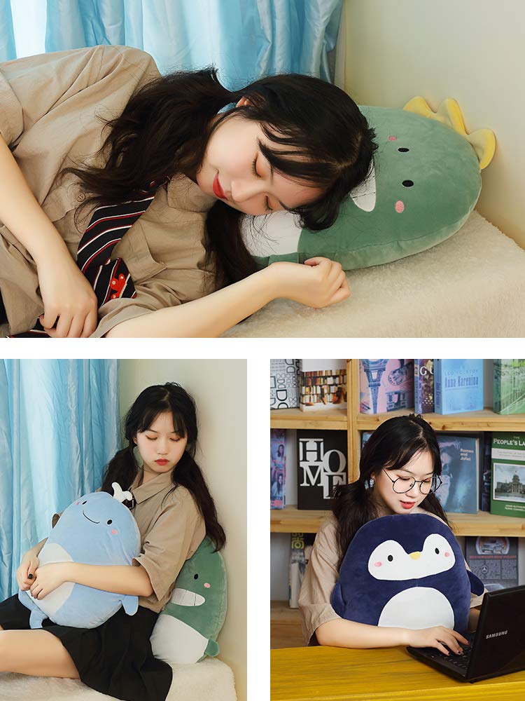 Soft Dinosaur Plush Hugging Pillow - Cute Stuffed Animal Toy for Kids (16.5 Inch) | Perfect Gift for Birthday, Valentine's Day & Christmas | Great for Cuddling, Decor & Stress Relief