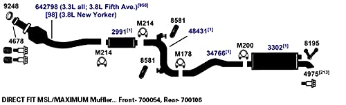 AP Exhaust Muffler 700106 - For Car & Truck Performance
