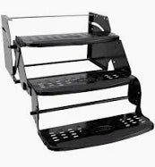 Black Metal Step Part# 04 0270 - Heavy Duty Replacement Step for Trucks, SUVs & Trailers - Perfect for Off-Roading & Work Vehicles