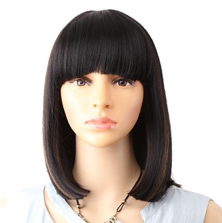 NIX&NOX Simple Wig with Sanitized Stretch Cap - Lightweight Feather Hairpiece for Daily Wear & Cosplay | Perfect for Halloween, Parties & Costume Events