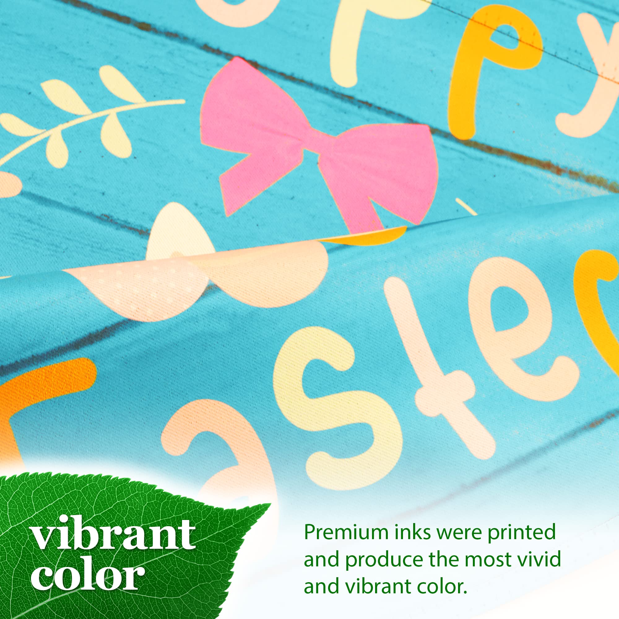 Happy Easter Rabbit Gnome with Eggs Garden Flag - 12