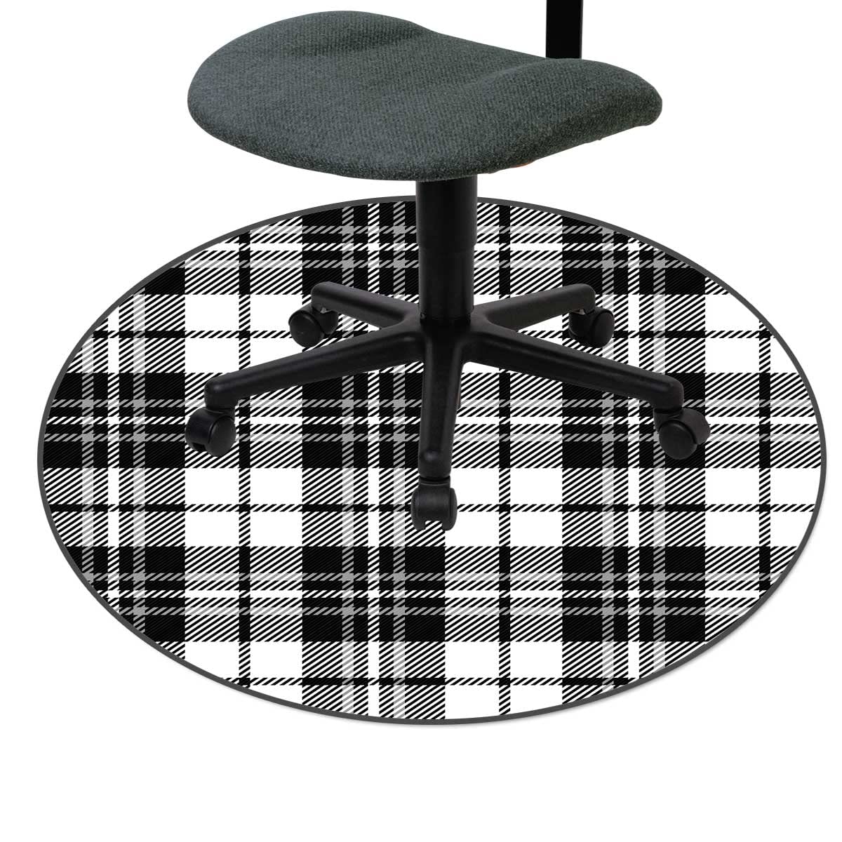 Premium Monochrome Office Chair Mat for Carpet - 37