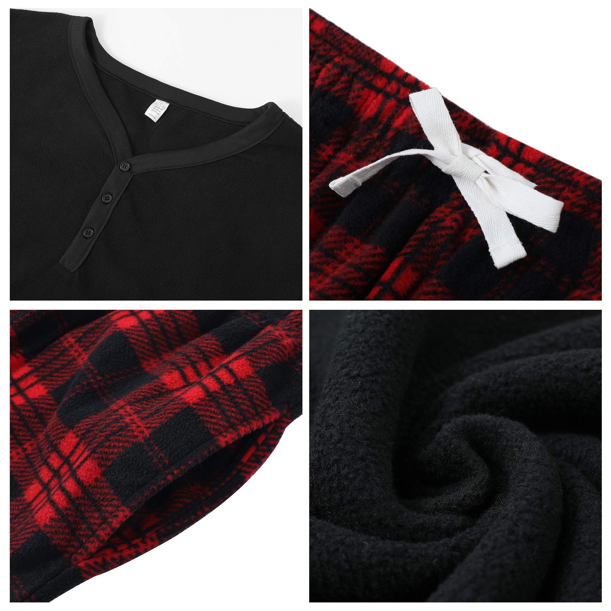 U2SKIIN Plaid Couple Pajama Sets for Men & Women - Soft & Warm Matching Sleepwear for Winter Nights | Perfect for Christmas Gifts, Anniversary Presents & Cozy Date Nights at Home
