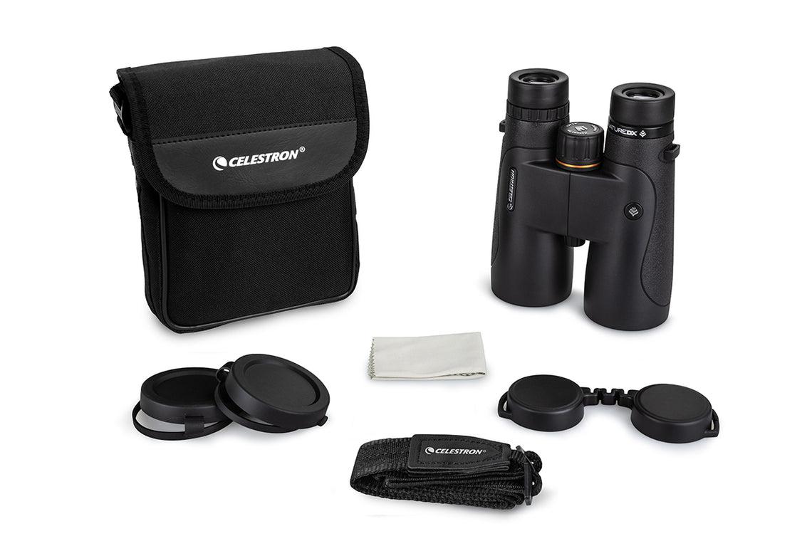 Nature DX 10x50 Roof Prism Binoculars - High Power Waterproof Binoculars for Adults, Black - Perfect for Bird Watching, Hunting, Hiking & Outdoor Adventures