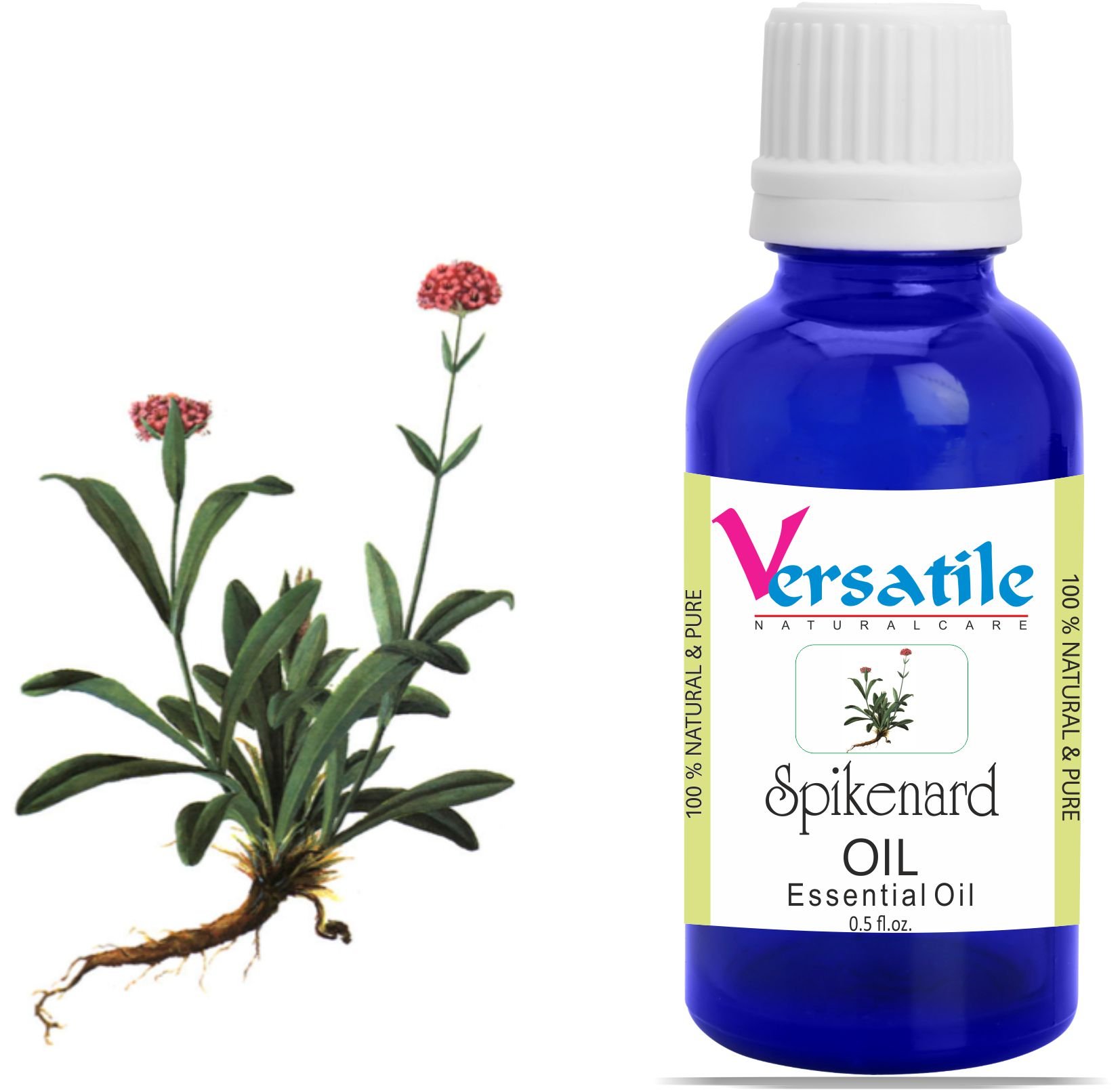 100% Pure Natural Spikenard Essential Oil for Aromatherapy, Massage & Relaxation - 3ml to 1000ml Sizes - Perfect for Diffusers, Skincare & Spiritual Practices