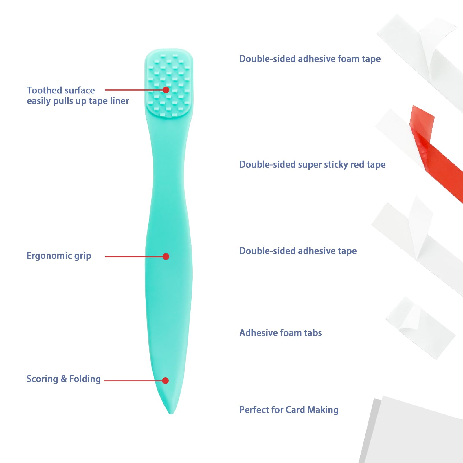 Multi-Purpose Scrapbook Pick Pro Tool - Perfect for Picking, Poking, Placing & Adhesive Removal - Scoring & Folding Ends for Card Making & Scrapbooking - Ideal for DIY Crafts, Photo Albums & Paper Projects