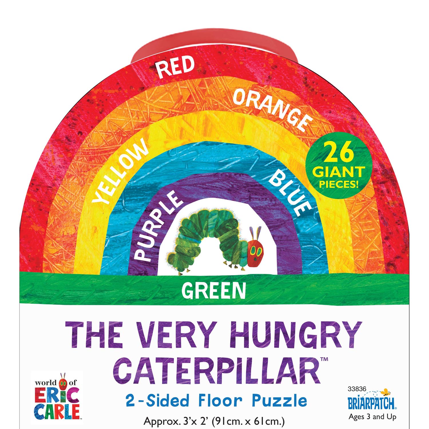 Briarpatch Eric Carle The Very Hungry Caterpillar 26-Piece Kids Floor Puzzle - Educational Toy for Toddlers & Preschoolers - Perfect for Playroom, Classroom & Birthday Gifts
