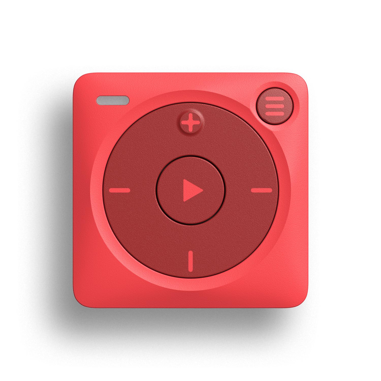 Portable Spotify & Amazon Music Player - Bluetooth & Wired Headphone Compatible MP3 Player with 1,000+ Song Storage - Screen-Free Music Device for Running, Gym Workouts, Travel & Outdoor Activities (Red)