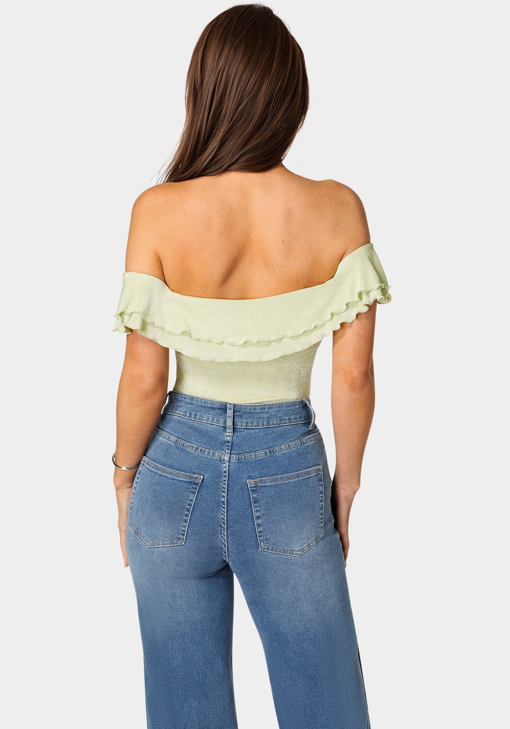 Off Shoulder Twisted Front Top for Women - Sexy Summer Blouse with Ruffle Sleeves - Perfect for Beach Vacation, Date Night & Party Outfits