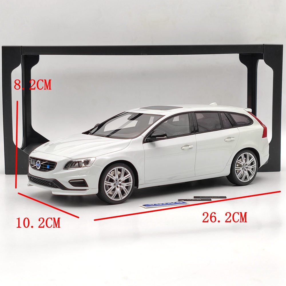 1/18 Scale Volvo V60 Polestar Engineered Resin Die-Cast Model Car - White Collectible Toy for Adults & Kids | Perfect for Display, Gifts & Car Enthusiast Collections