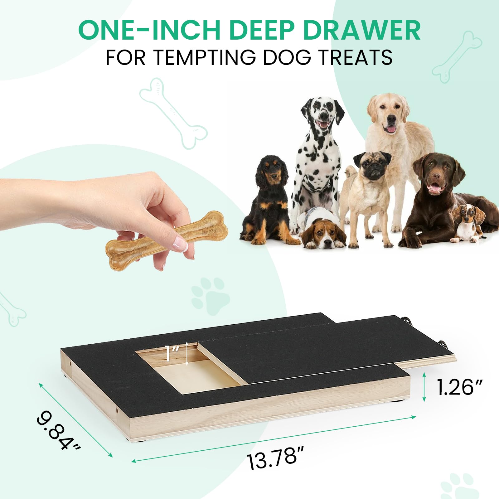 Dog Nail Scratch Board & Grinder with Treat Box - Pet Nail Trimming File for Small Medium Large Dogs - Perfect for Home Grooming & Stress-Free Nail Care