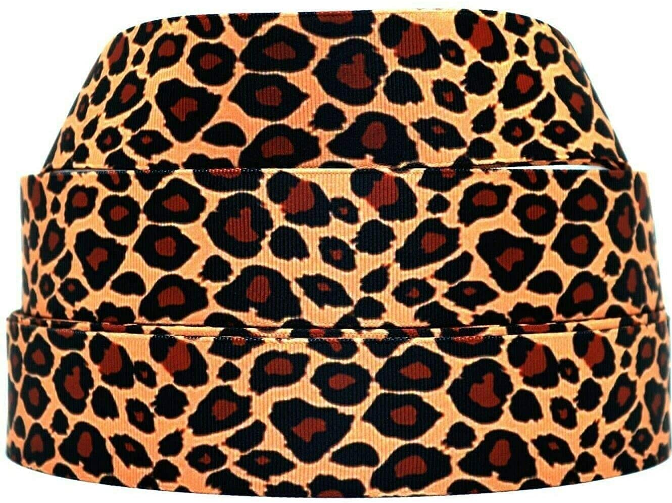 1.5 Inch Grosgrain Ribbon Animal Print Leopard Print - 3 Yards for Hair Bows, Crafts, DIY Gifts, Wrapping, Scrapbooking & Party Decorations - Premium Quality Decorative Ribbon for Fashion Accessories and Home Projects