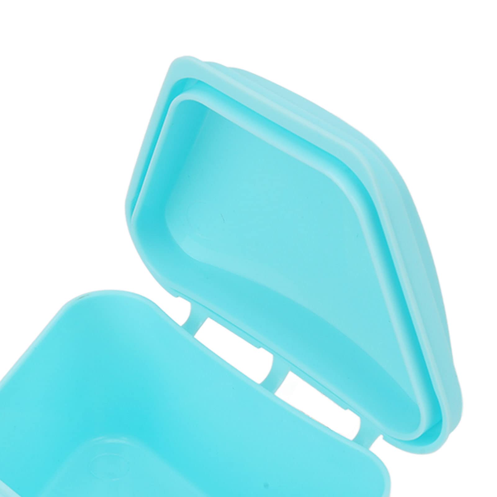 ANGGREK Trapezoid Retainer Case - Portable Denture Storage Box for Travel, Home & Office - Blue | Perfect for Nighttime Storage & On-the-Go Dental Care