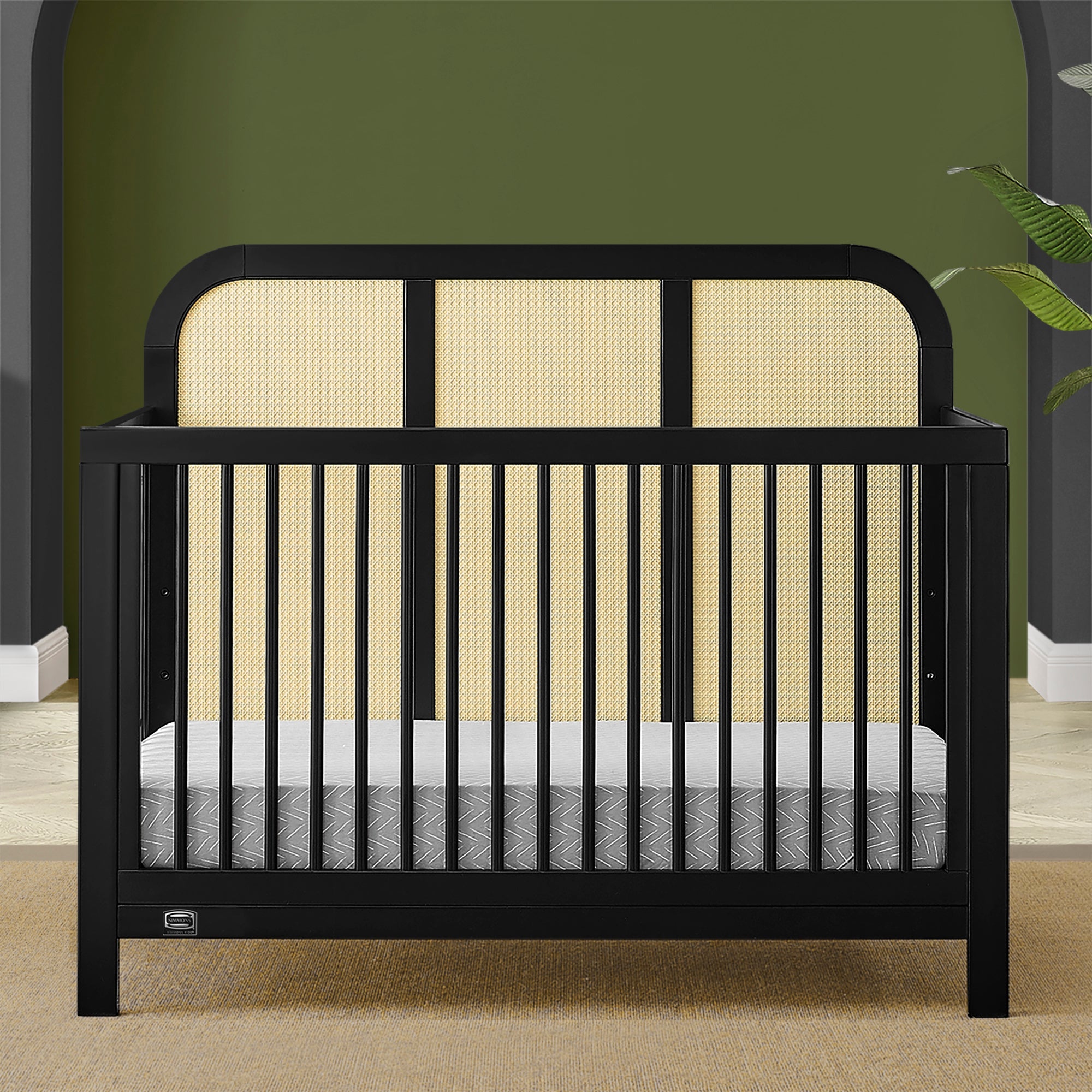 Theo 6-in-1 Convertible Baby Crib - Toddler Bed, Daybed & Full Size Bed | Nursery Furniture for Boys & Girls | Perfect for Newborns to Teens