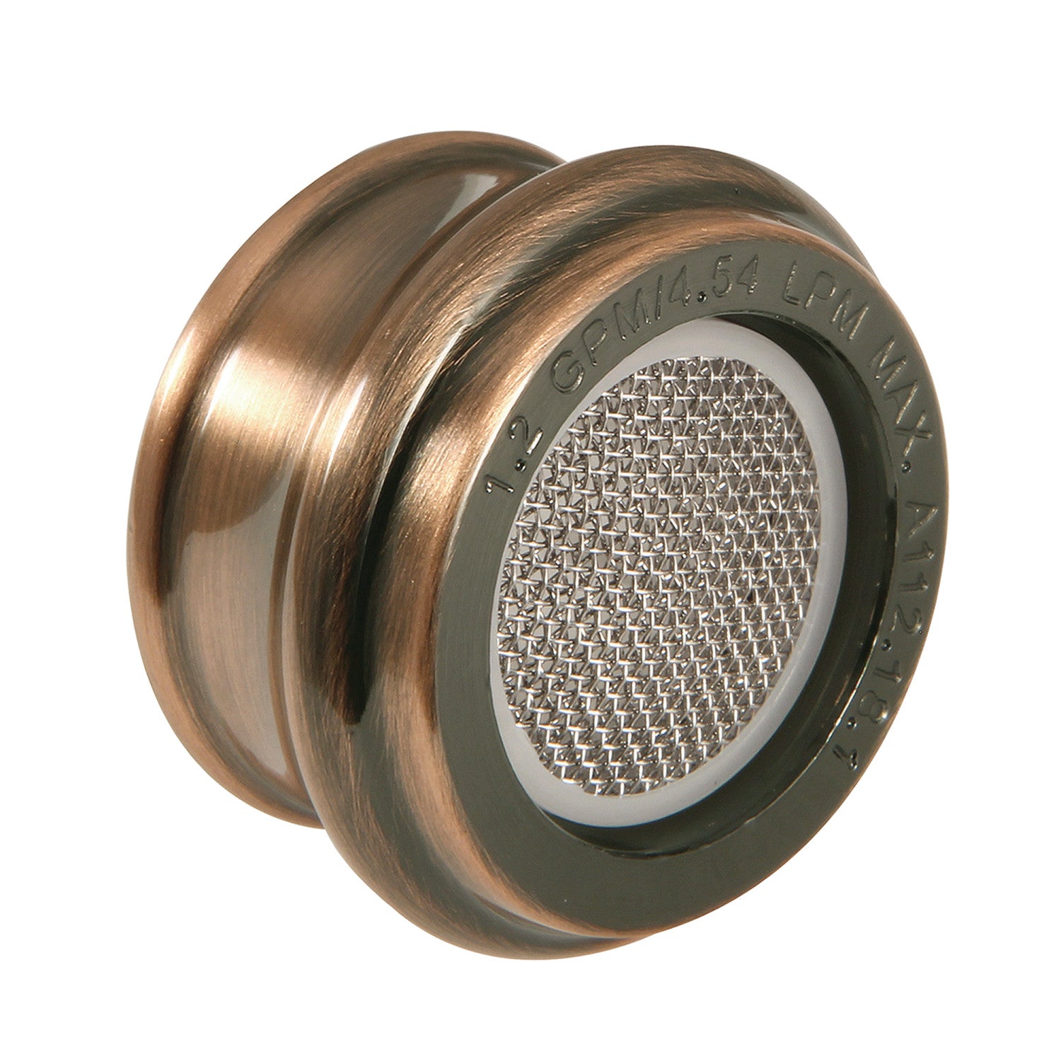 Cal Green Z12FSCSA197AC 1.2 GPM Female Aerator in Antique Copper - Water-Saving Bathroom & Kitchen Faucet Aerator for Home and Commercial Use