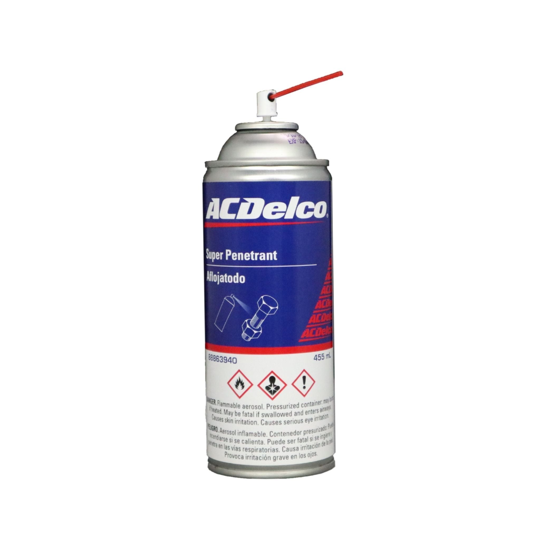 ACDelco Super Penetrant Lubricant Spray - 16oz (455ml) Rust Remover & Loosener for Stuck Bolts, Nuts, Hinges - Automotive, Industrial & Home Repair Use