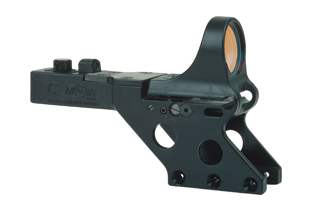 C-MORE Systems Serendipity Red Dot Sight with Click Switch - 1-Inch Frame Width | Fast Target Acquisition for Pistols & Rifles | Ideal for Hunting, Tactical Shooting & Competition