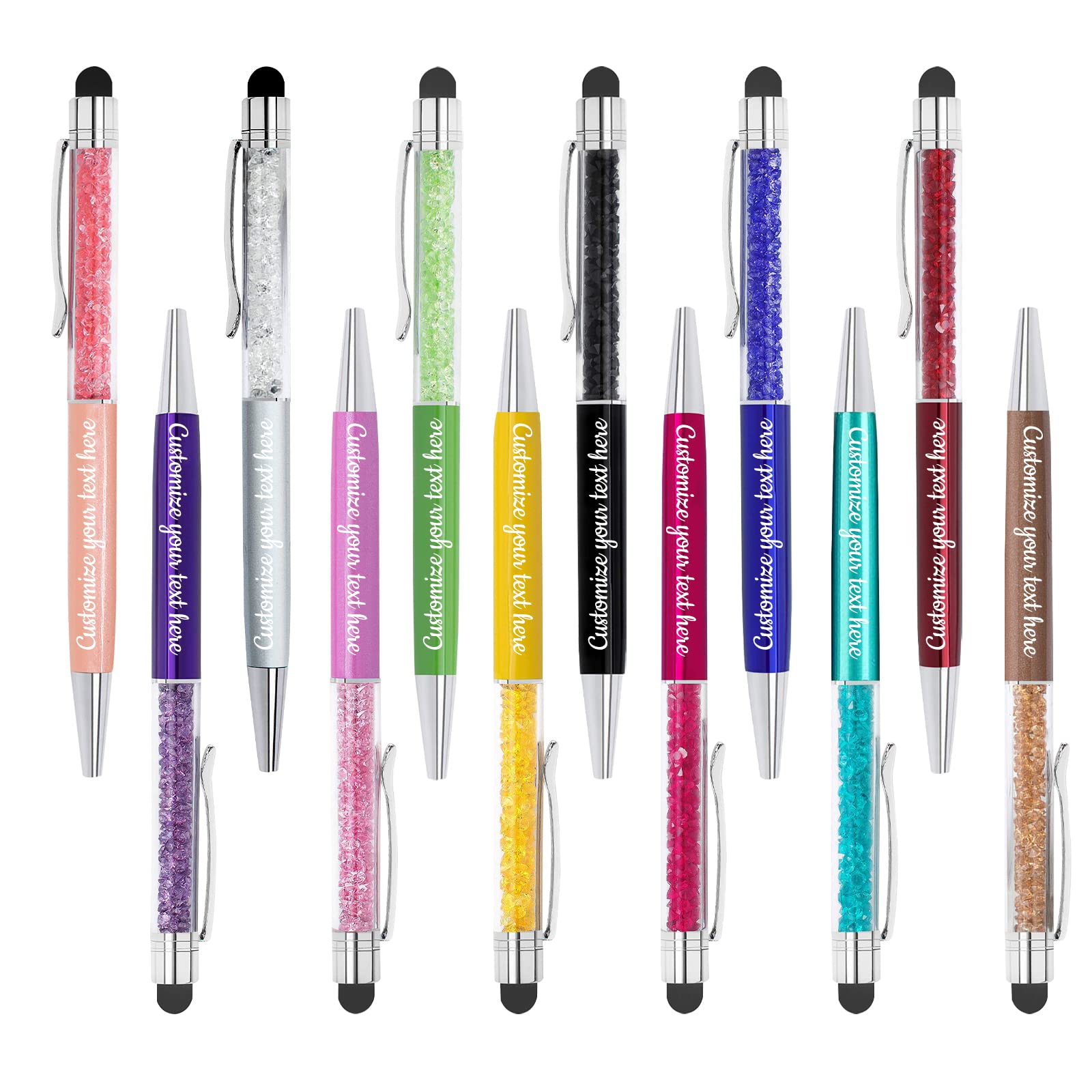 300 Premium Personalized Ballpoint Pens - Custom Name/Logo Engraved Soft Touch Metal Pens for Office, School & Gifts (Black Ink, 216-Pack) - Perfect for Birthdays, Anniversaries & Graduation Gifts