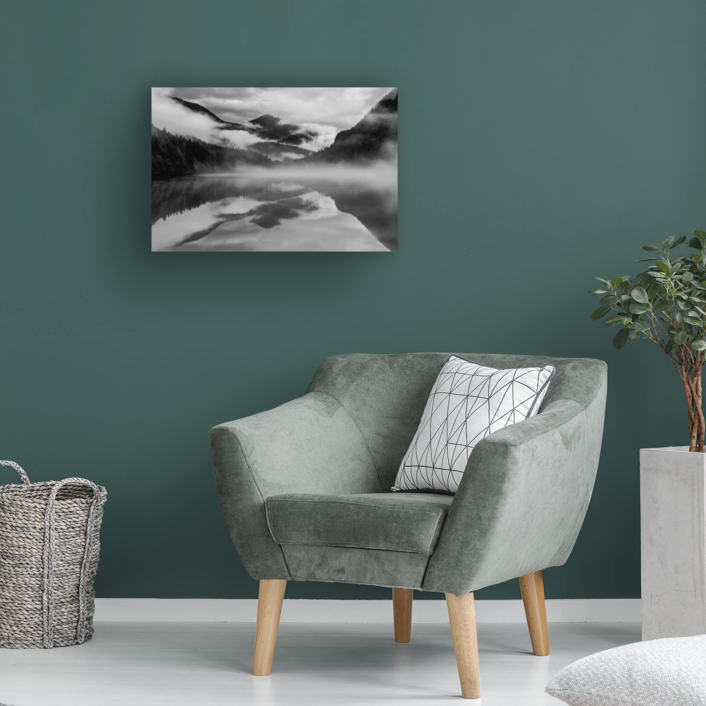 Trademark Fine Art 'Dawn At Diablo Lake' Canvas Wall Art by James K Papp - Stunning Landscape Painting for Living Room, Bedroom & Office Decor