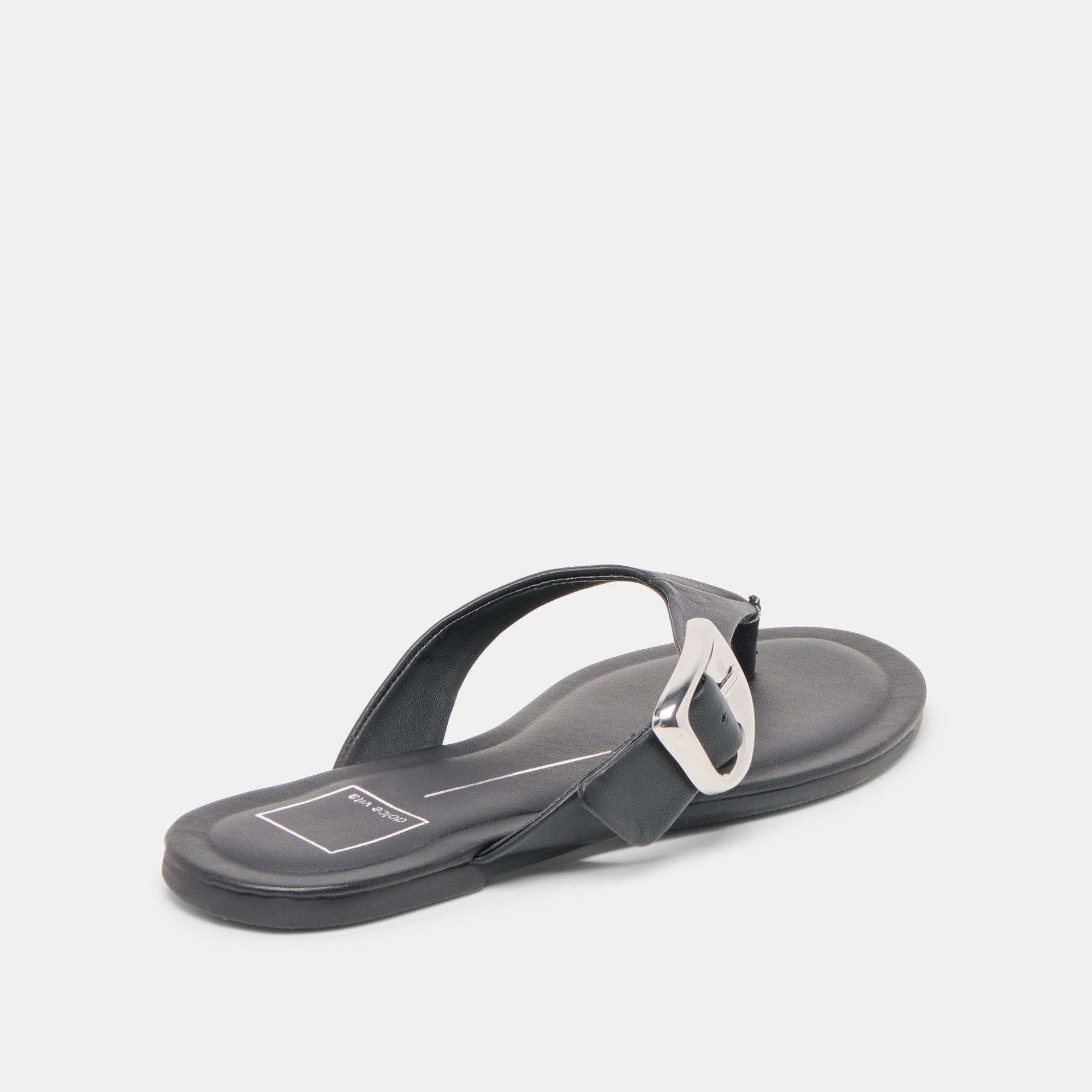 Rossa Black Leather Sandals for Women - Comfortable & Stylish Summer Footwear for Beach, Travel & Casual Wear