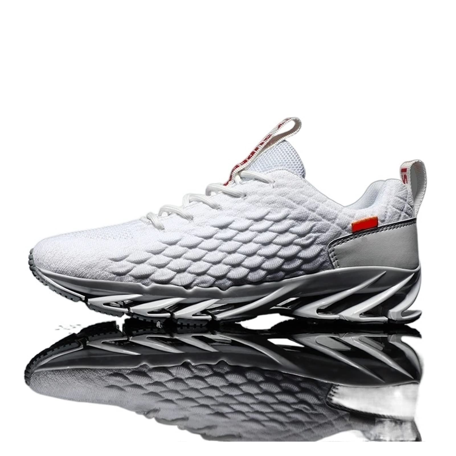 Men's Casual Sneakers - Lightweight Breathable Mesh Summer Sandals for Outdoor & Beach - White Size 6.5 | Perfect for Walking, Travel & Vacation Comfort