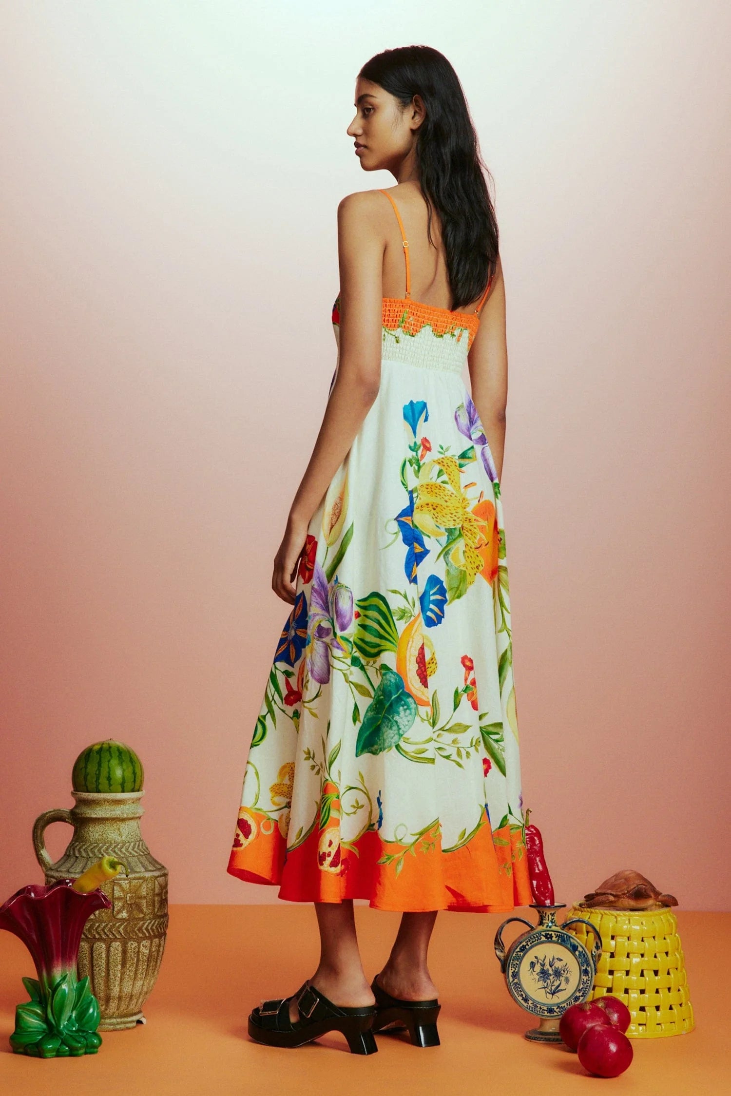 Floral Print Sundress for Women - Summer Beach Dress with Pockets - Perfect for Vacation, Pool Party, and Outdoor Activities