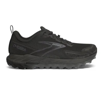 Men's Cascadia 18 Trail Running Shoes - Black/Blackened Pearl/Grey - Lightweight & Durable for Hiking, Jogging & Outdoor Adventures