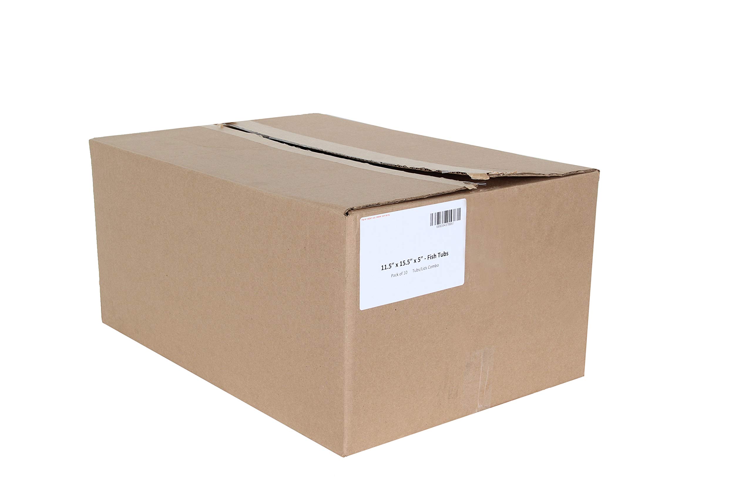 10lb Plastic Fish Tubs & Food Storage Bins - 11.5