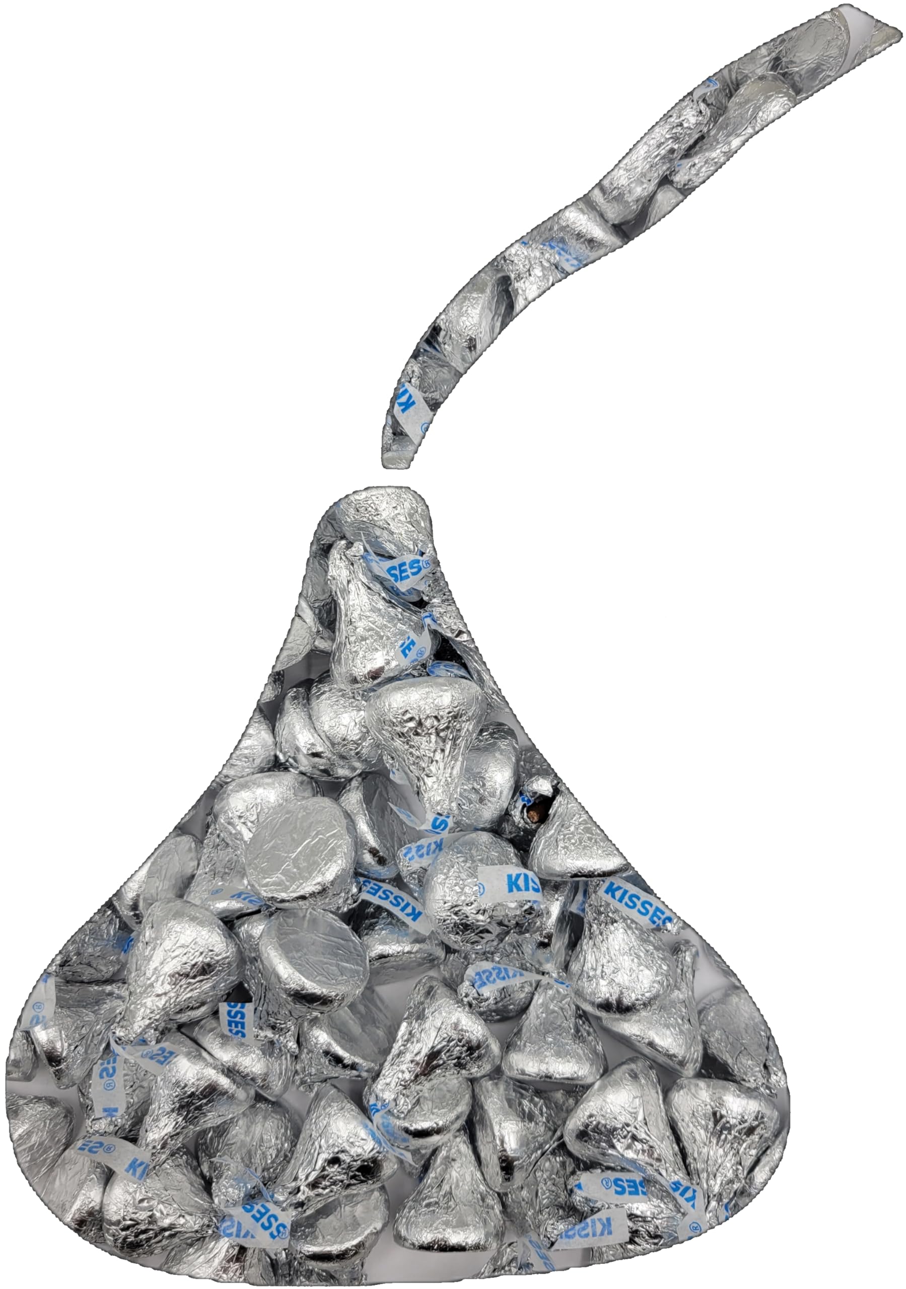 Hershey's Kisses Milk Chocolate Candy in Silver Foil - 1 Pound Bulk Bag for Baking, Parties & Gift Giving