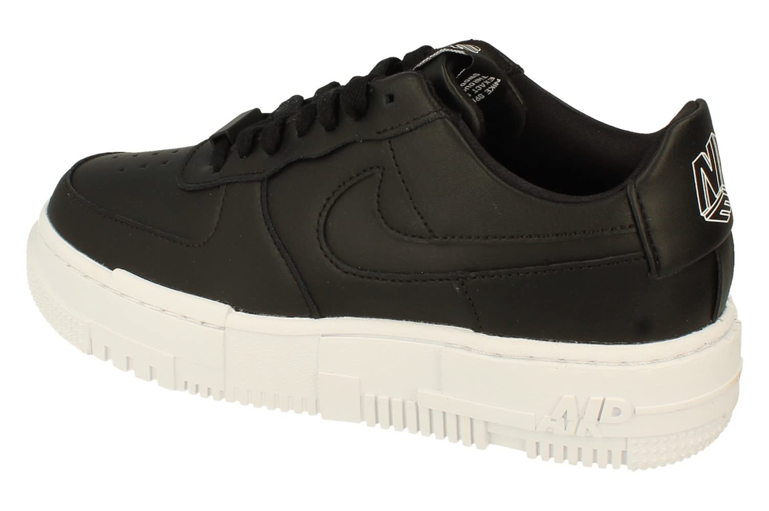 Nike Women's Air Force 1 Pixel Trainers Sneakers - Black/White (UK 3, US 5.5, EU 36) | Comfortable Athletic Shoes for Running, Gym & Casual Wear