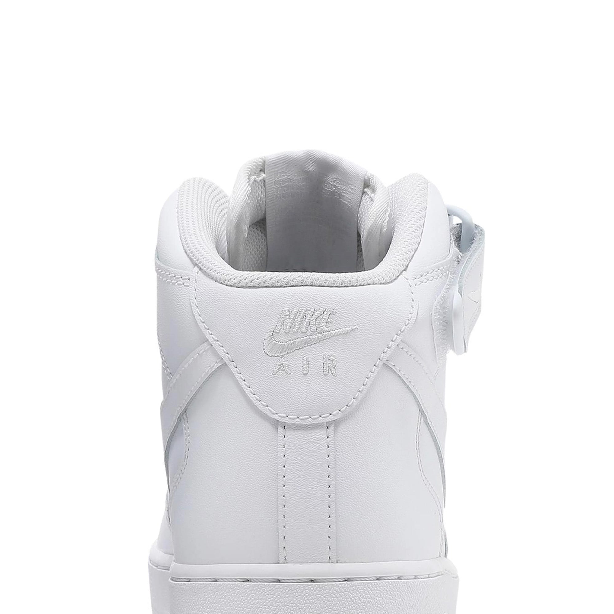 Nike Air Force 1 Mid '07 Triple White Men's Basketball Shoes - Classic Sneakers for Casual Wear, Street Style & Everyday Fashion