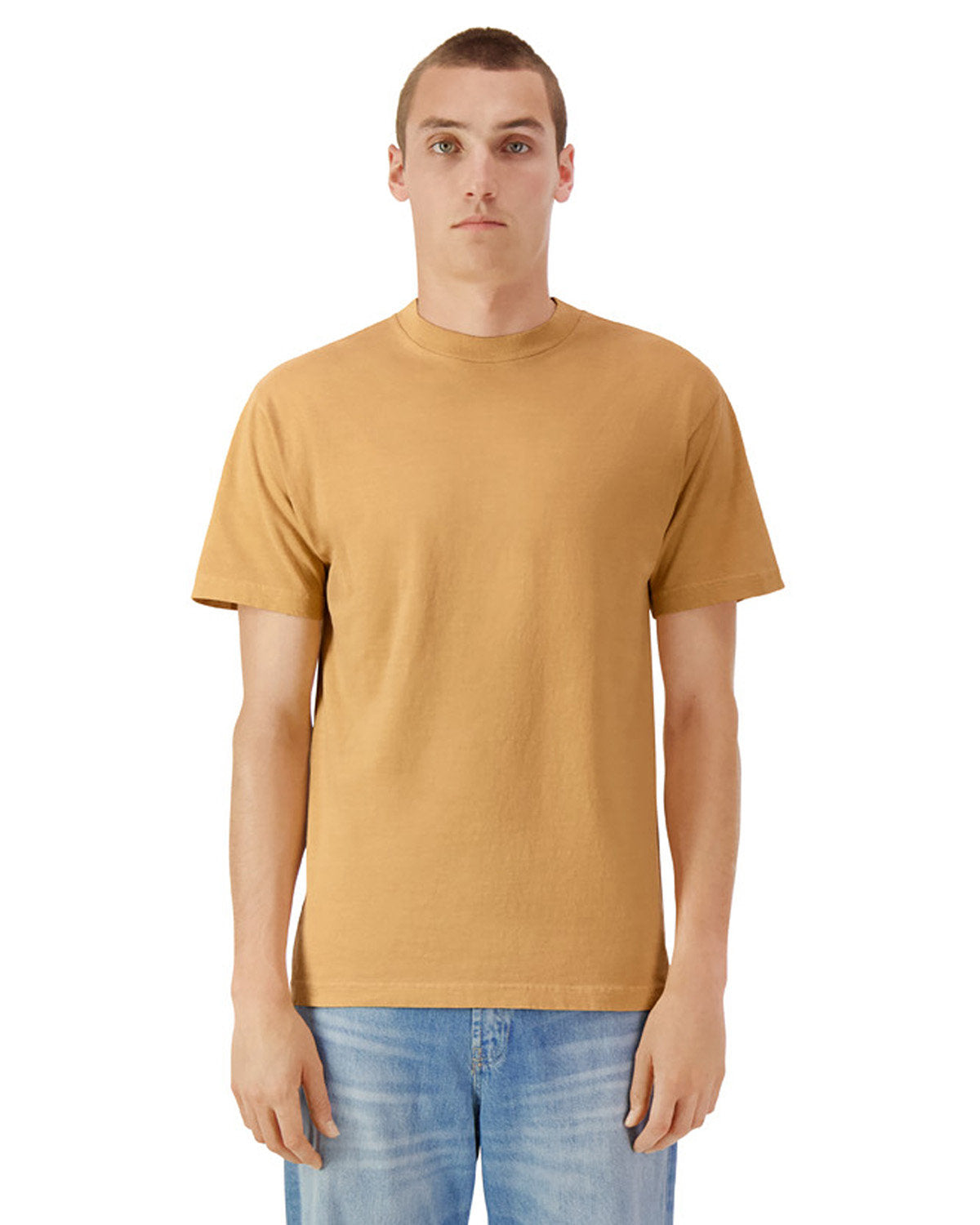 American Apparel 1301GD Unisex Garment Dyed T-Shirt | Soft Cotton Crewneck Tee for Men & Women | Perfect for Casual Wear, Layering & Everyday Outfits