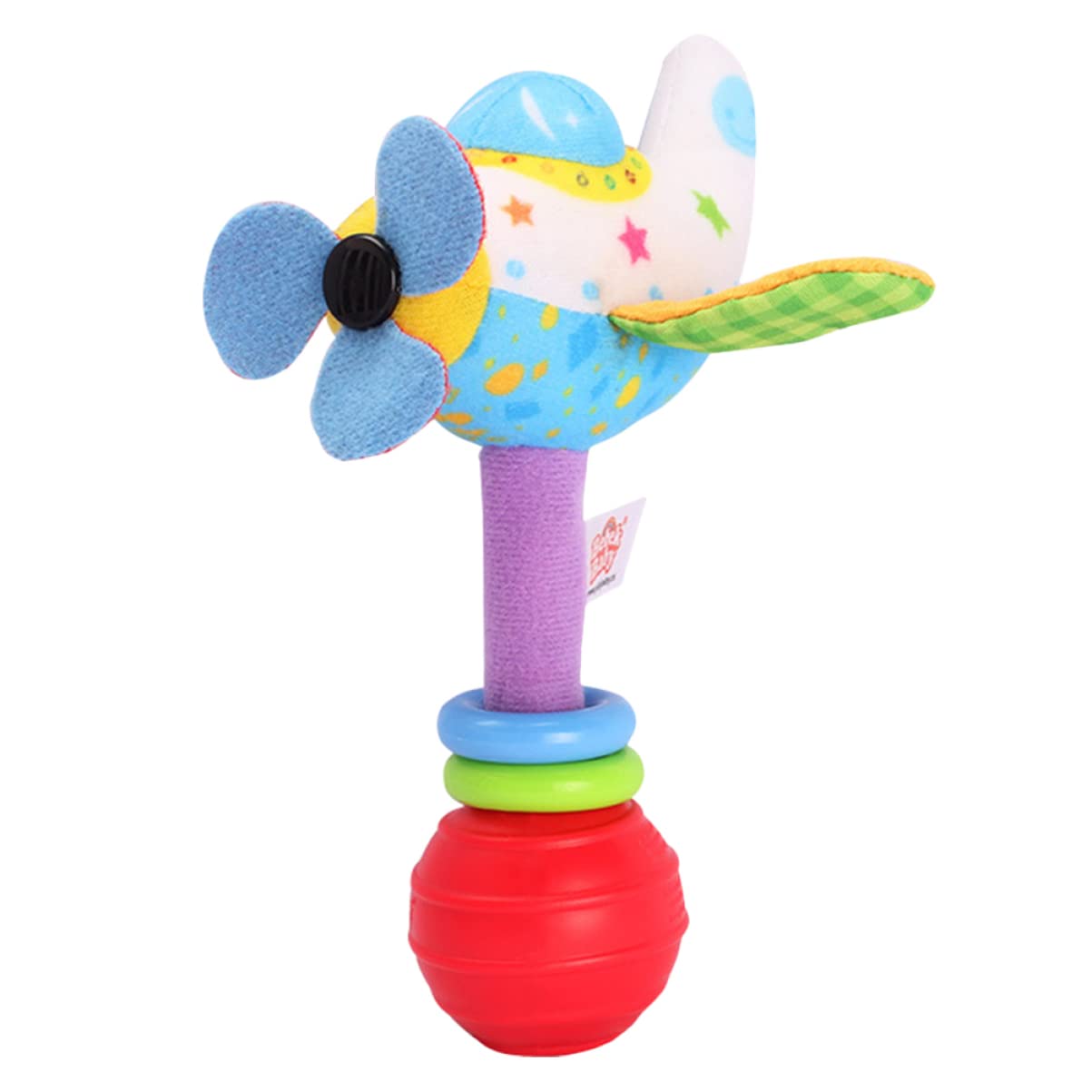 TOYANDONA Educational Baby Rattle Toy - Soft Cloth Airplane Puzzle with Bell Sound, Safe Stuffed Developmental Toy for Infants & Toddlers | Perfect for Sensory Play, Early Learning & Fun Gift for Kids