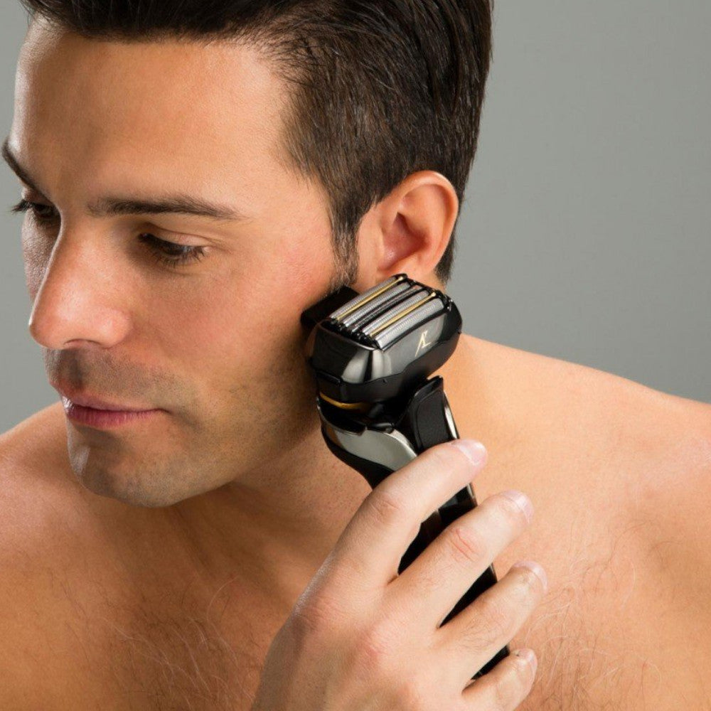Refurbished PANASONIC ESLV6Q Wet Dry Electric Shaver with Smart Lock - Home Essentials Warranty - Perfect for Travel & Daily Shaving