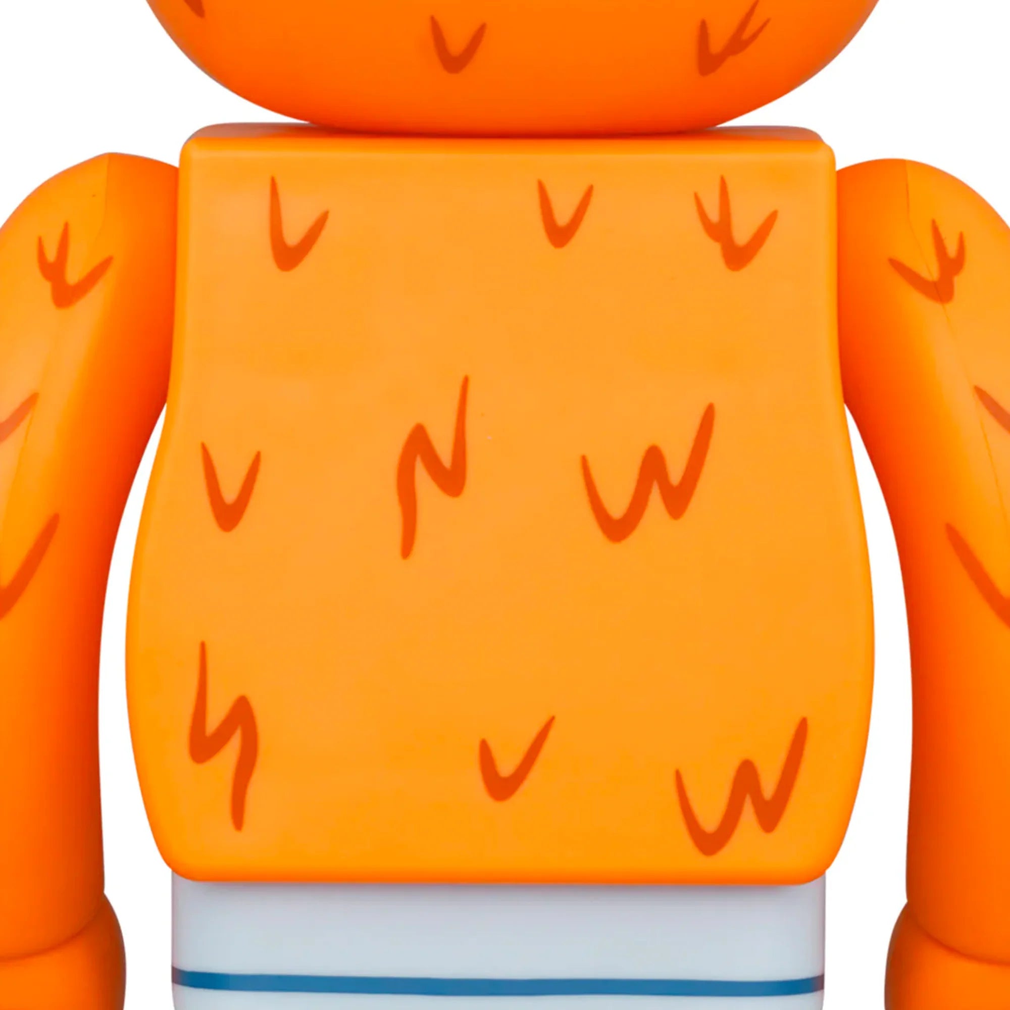 Bearbrick x Sesame Street Oscar The Grouch 100% & 400% Collectible Figure Set with Orange Fur Graphics - Perfect for Anime Fans, Toy Collectors and Home Decor Display