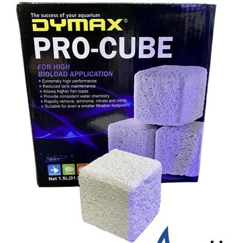Dymax Pro Cube Bio Filter Media - 12 Pack for Aquarium & Fish Tank Filtration - High-Efficiency Biological Filter Media for Freshwater & Saltwater Tanks