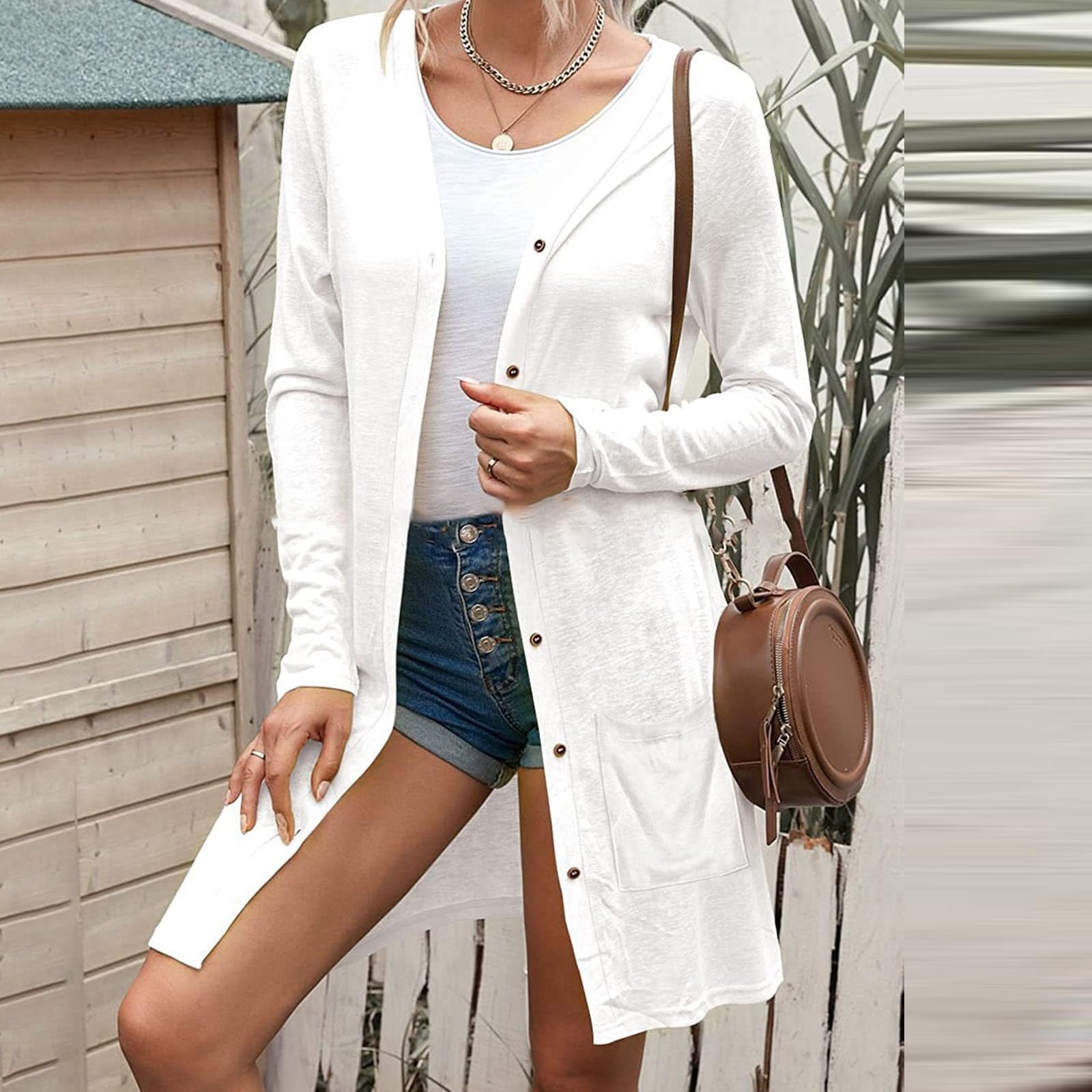Women's Lightweight Cotton Long Cardigan Sweater - Summer Fashion Jacket for Ladies | Casual & Dressy Outfits | Perfect for Office, Travel & Layering
