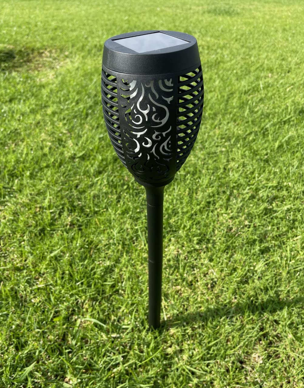 8pcs Solar-Powered Outdoor Waterproof Dancing Flame Torch Stake Lights - Auto On/Off, Dusk to Dawn - Perfect for Garden, Yard, Pathway, Landscape & Christmas Decorations (Large) - Ideal for Patio, Backyard, Walkway & Holiday Lighting