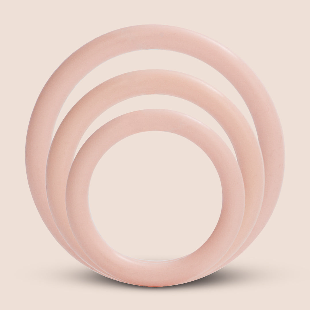 Premium Silicone Penis Rings Set of 3 - Stretchy Cock Rings for Enhanced Pleasure & Performance - Perfect for Couples Play, Solo Use & Intimate Moments