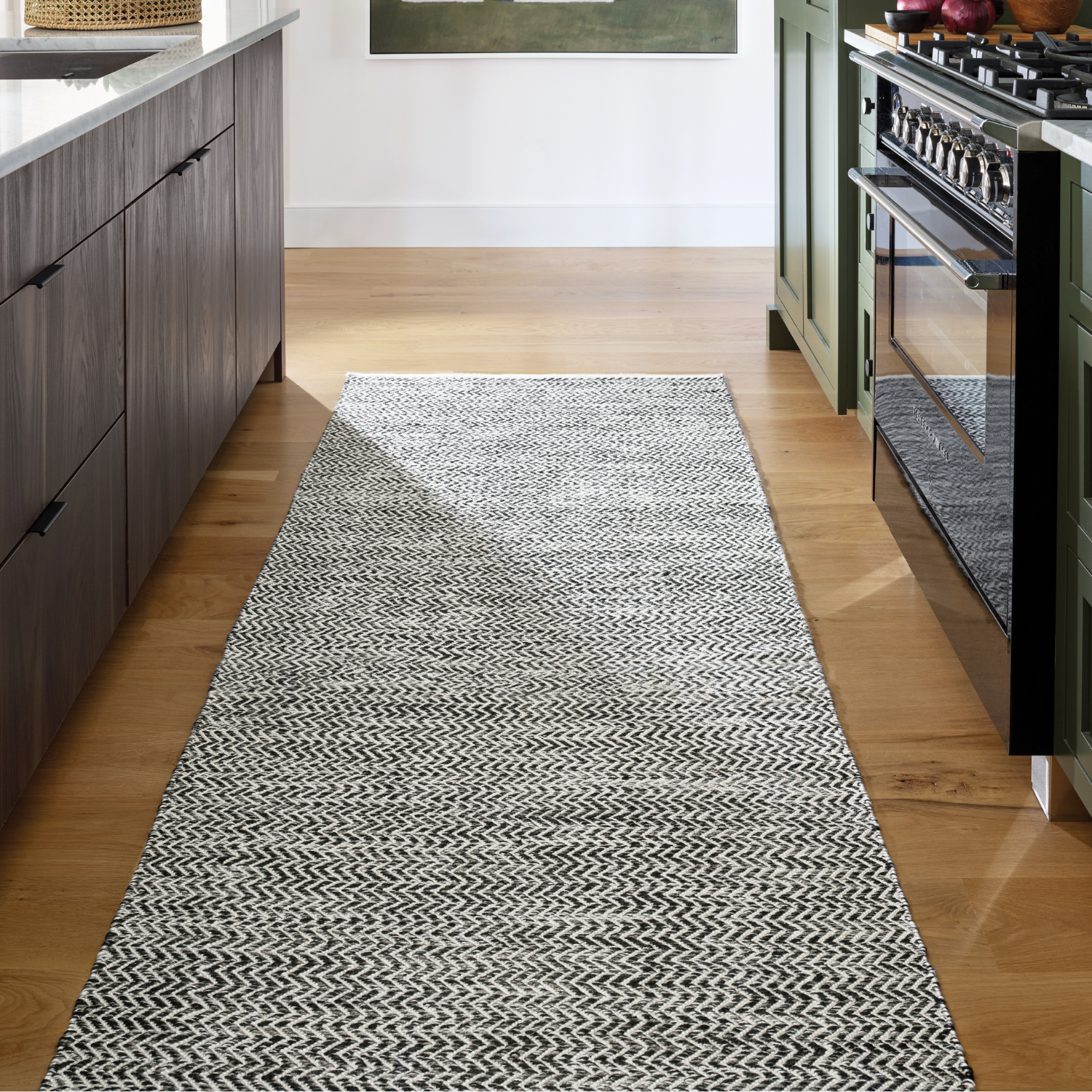 Dash & Albert Coastal Handwoven Black Indoor/Outdoor Rug - Durable & Stylish for Patio, Deck, Living Room & Bedroom