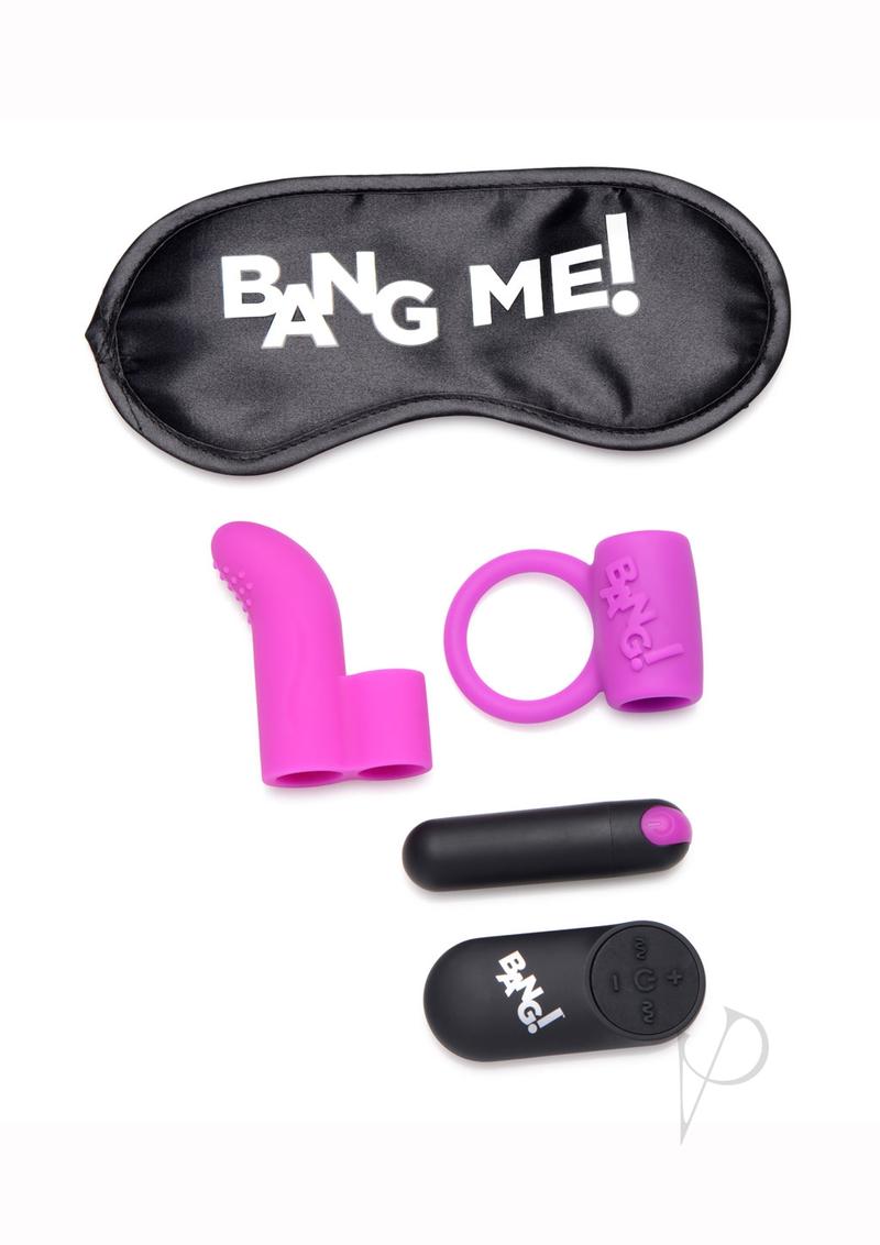 Bang! Couple's Love Ring Kit (Set of 4) - Purple Matching Promise Rings for Couples - Perfect for Anniversaries, Weddings & Romantic Gifts